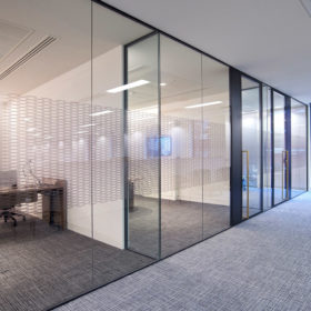 Single Glazed Glass Partitioning